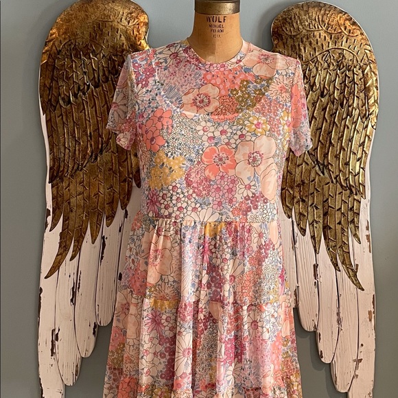 Pink Floral Mini Dress - Picture 6 of 6